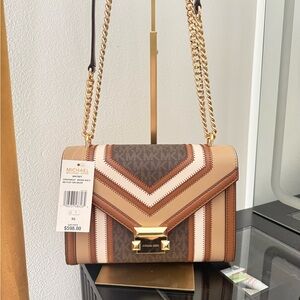 Michael Kors Multicolor Chevron Crossbody Bag